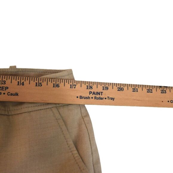 Faconnable Women’s Beige Wool Blend Trousers Size 14 Lined Tailored Straight Leg - Picture 5 of 8